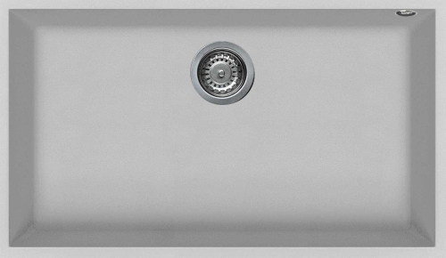 Elleci Quadra 130 munkalap alá szerelhető egy medencés gránit mosogató M79 Aluminium LMQ13079BSO