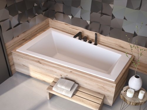 Besco INTIMA SLIM 160x90 cm jobbos aszimmetrikus kád, fehér WAIT-160-SL