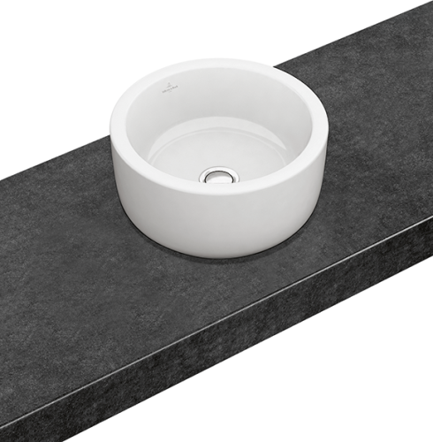 Villeroy and Boch Architectura 40 cm ráültethető mosdó, túlfolyó nélkül CeramicPlus felülettel 412541R1 (4125 41 R1)