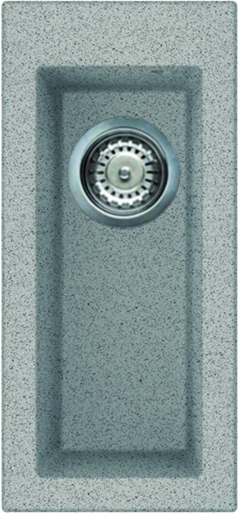 Elleci Quadra 50 egy medencés gránit mosogató G55 Grigio Pietra LGQ05055