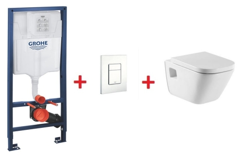 Grohe Rapid SL falsík alatti wc tartály komplett szett SZP-GR68 (38528001, 38732SH0, Roca-A346477000, Roca-A801470004)
