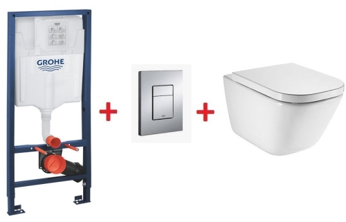 Grohe Rapid SL falsík alatti wc tartály komplett szett SZP-GR94 (38528001, 38732000, Roca-A34647L000, Roca-A801470004)
