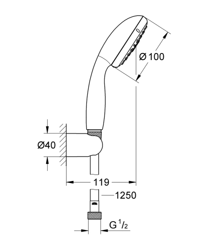 Grohe Eurosmart csaptelep szett SZP-GR5 (33265002, 33300002, 27799001)