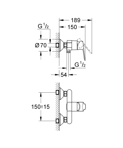 Grohe Bauedge csaptelep szett SZP-GR2 (23356000, 23333000, 27598001)