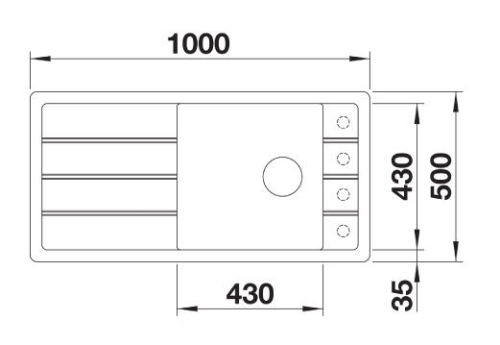 BLANCO Faron XL 6S Silgranit mosogató szűrőkosárral alumetál 524805