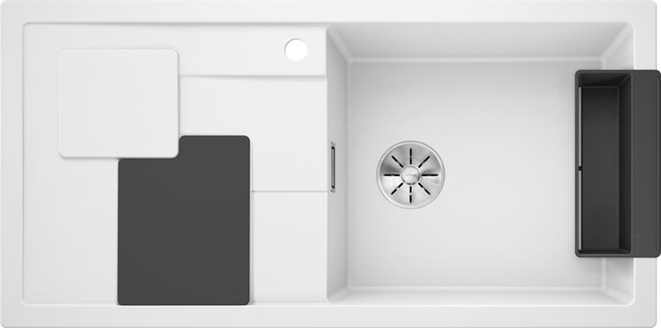 BLANCO SITY XL 6S Silgranit mosogató lávaszürke tartozékokkal, fehér 525051