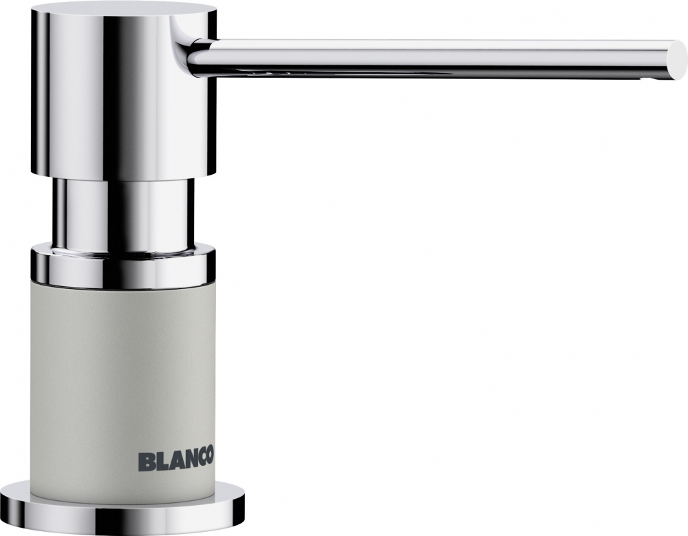Blanco LATO silgránit mosogatószer adagoló, gyöngyszürke/króm 525818