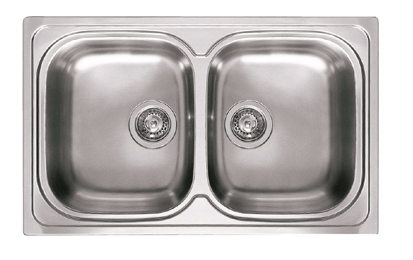Elleci Sky 350 inox 2 medencés rozsdamentes mosogató LIK350SAC