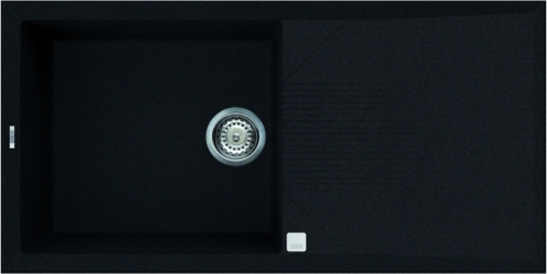Elleci Tekno 480 egy medence csepegtetővel gránit mosogató, G59 Antracite LGT48059