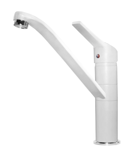 Elleci Teseo mosogató csaptelep, G68 Bianco MGKTES68