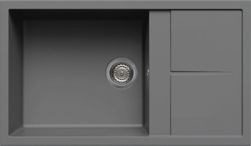 Elleci Unico 410 egy medence csepegtetővel gránit mosogató, M73 Titanium LMU41073