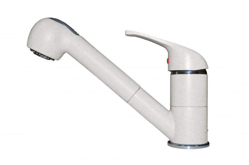 Elleci Venere mosogató csaptelep, G52 Bianco Pietra MGKVEN52