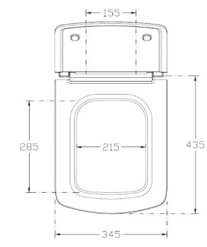 Sapho PURITY Slim WC-ülőke, duroplast 40S40200I