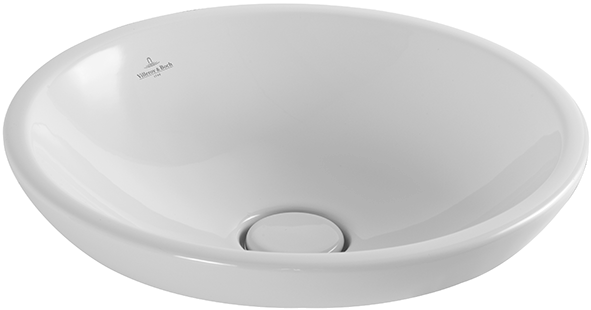 Villeroy and Boch Loop & Friends 38 cm ráültethető mosdó, túlfolyó nélkül CeramicPlus felülettel 514801R1