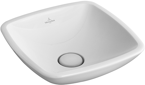 Villeroy and Boch Loop & Friends 43x43 cm ráültethető mosdó, túlfolyó nélkül CeramicPlus felülettel 514911R1