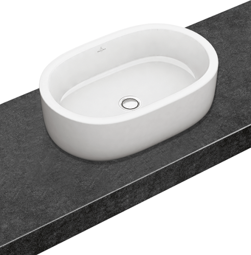 Villeroy and Boch Architectura 60x40 cm ráültethető mosdó, túlfolyóval CeramicPlus felülettel 412660R1