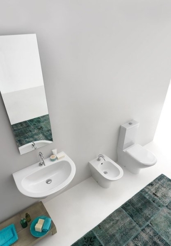 Sapho KERASAN AQUATECH 70x52 cm kerámiamosdó túlfolyó nélkül 374001