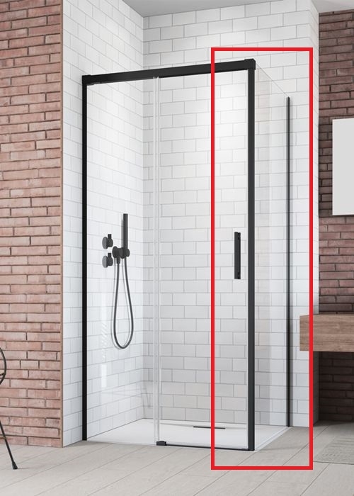 Radaway Idea Black S1 110 J fekete zuhanykabin oldalfal 387053-54-01R