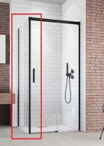 Radaway Idea Black S1 90 B fekete zuhanykabin oldalfal 387050-54-01L