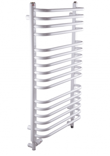 Radeco UMBERTO AD6-600/UE standard törölközőszárítós csőradiátor (1235 W, fehér, 1580x650 mm)