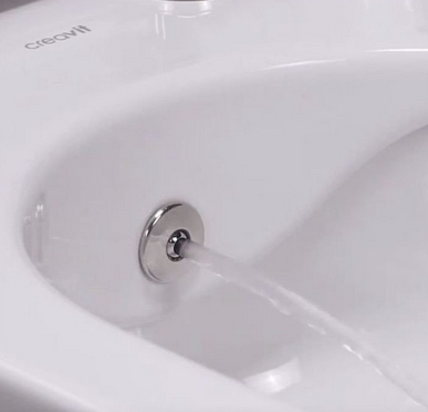 Creavit Free RIMOFF perem nélküli falra szerelhető wc Bidé2in1, fehér FE322-00CB00E-0000