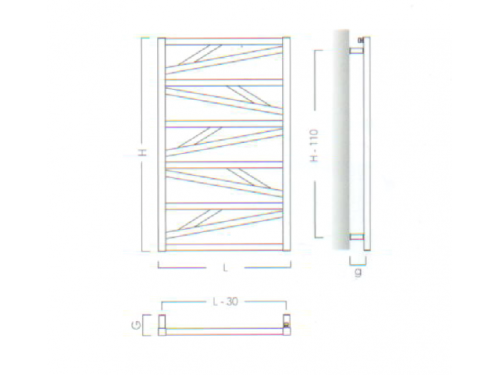 Arezzo Design Ritmo radiátor Fehér AR-RW1243
