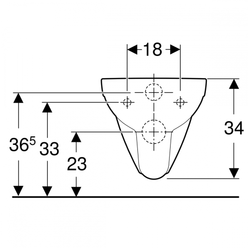Geberit Selnova Compact fali WC, rövidített kivitel, Rimfree 500.349.01.1