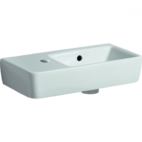 Geberit Selnova Compact 50x25 cm kézmosó, bal oldali csaplyuk 501.506.00.1