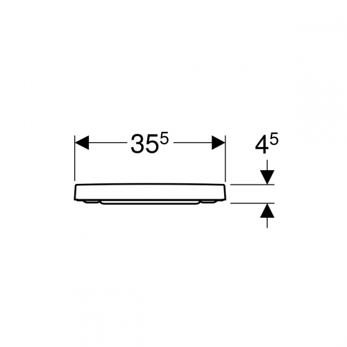 Geberit Selnova Square WC-ülőke 501.555.01.1