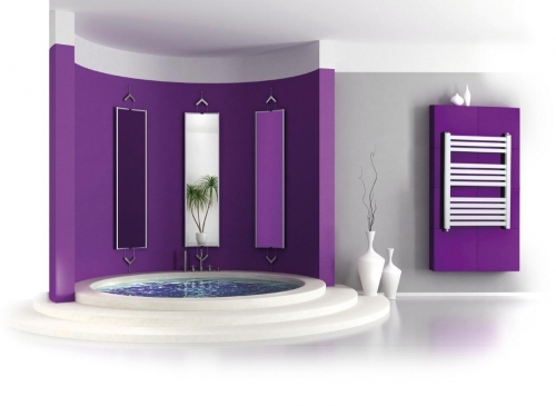 Radeco PINO AK4-600/EP standard törölközőszárítós csőradiátor (675 W, fehér, 1060x630 mm)