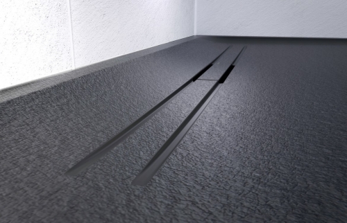 Geberit Sestra szögletes zuhanytálca 90 x 160 cm, sturkturált pala, fehér 550.259.00.2