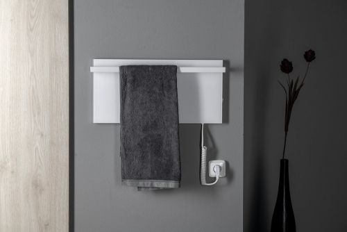 Sapho ELMIS elektromos radiátor, 600x300mm, 80W, matt fehér EB600