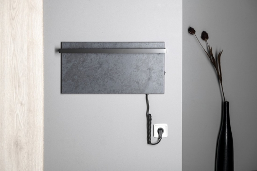Sapho ELMIS elektromos radiátor, 600x300mm, 80W, matt antracit EB610
