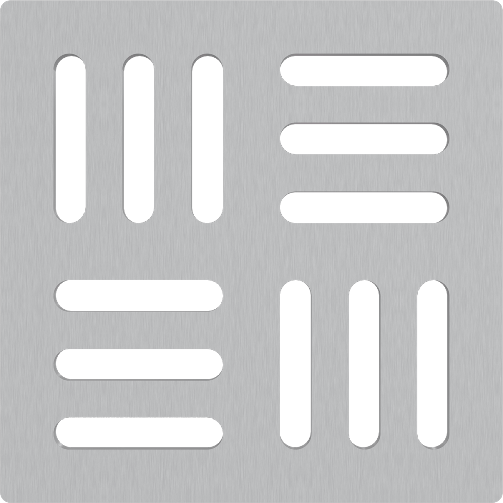ALCA (Alcaplast) MPV011 Rozsdamentes rács a rozsdamentes padlóösszefolyókhoz 102×102 mm