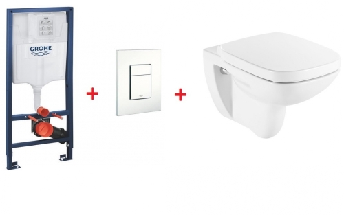 Grohe Rapid SL falsík alatti wc tartály komplett szett SZP-GR60 (38528001, 38732SH0, Roca-A346997000, Roca-A8019D2004)