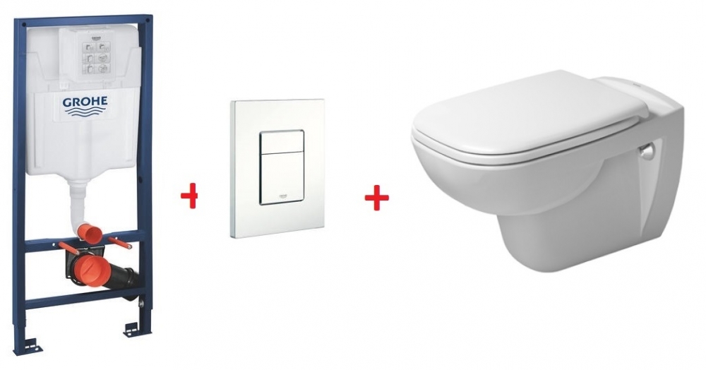 Grohe Rapid SL falsík alatti wc tartály komplett szett SZP-GR77 (38528001, 38732000, Duavit-25350900002, Duavit-0067390000)