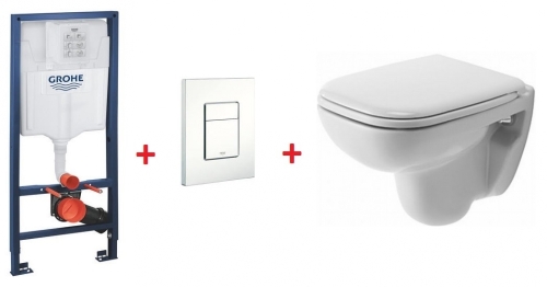 Grohe Rapid SL falsík alatti wc tartály komplett szett SZP-GR58 (38528001, 38732SH0, Duravit-22110900002, Duravit-0067390000)