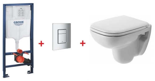 Grohe Rapid SL falsík alatti wc tartály komplett szett SZP-GR84 (38528001, 38732000, Duravit-22110900002, Duravit-0067310000)