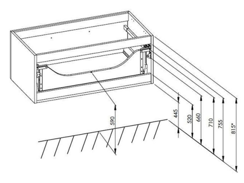AREZZO design Carmel 90cm-es alsószekrény 1 fiókkal magasfényű fehér AR-166933