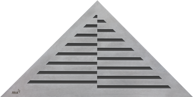 ALCA (Alcaplast) TIME Sarok zuhanyfolyókához rács, rozsdamentes-matt