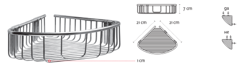 Roltechnik Ovális sampontartó 9638