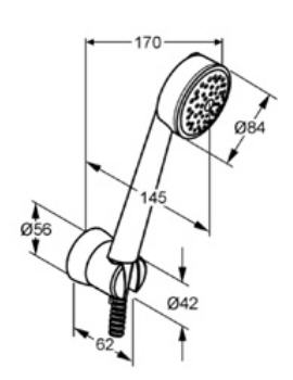 Kludi Zenta 1S zuhanyszett, fehér 6066091-00