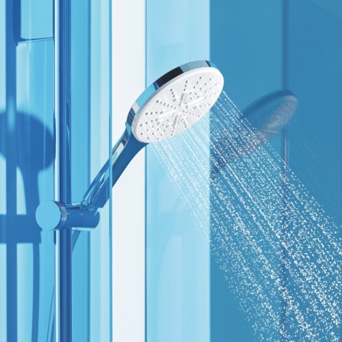 Grohe Rainshower SmartActive 130 Kézizuhany, 3 féle vízsugárral króm/fehér 26544LS0