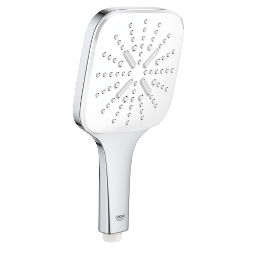Grohe Rainshower SmartActive 130 Cube Kézizuhany, 3 féle vízsugárral króm/fehér 26551LS0