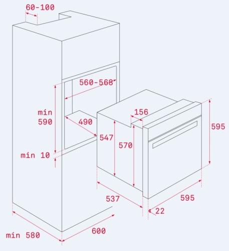 TEKA HSB 630 BK Beépíthető elektromos sütő 41560132