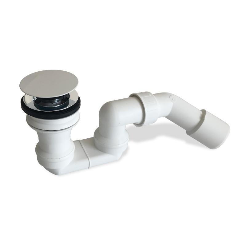 Villeroy & Boch Push-to-open lefolyó túlfolyó funkció nélkül (lefolyóborítás White & Chrome) U90952061