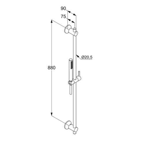KLUDI NOVA FONTE Déco zuhanygarnitúra 1S 2084005-35