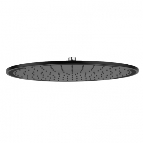KLUDI A-QA fejzuhany 40 cm, matt fekete/króm 6434087-00