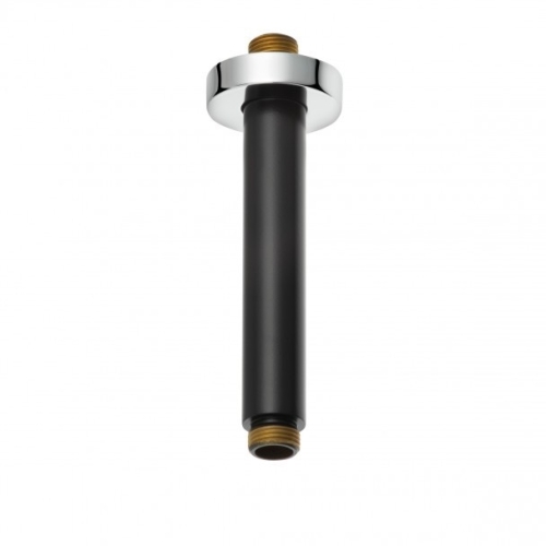Kludi A-QA 150 mm-es mennyezeti csatlakozó, matt fekete/króm 6651587-00