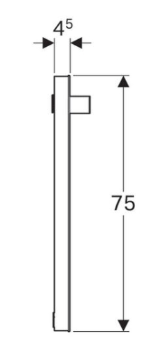 Geberit iCon tükör világítással, 60x75x10.4cm, 16.5 W 840760000
